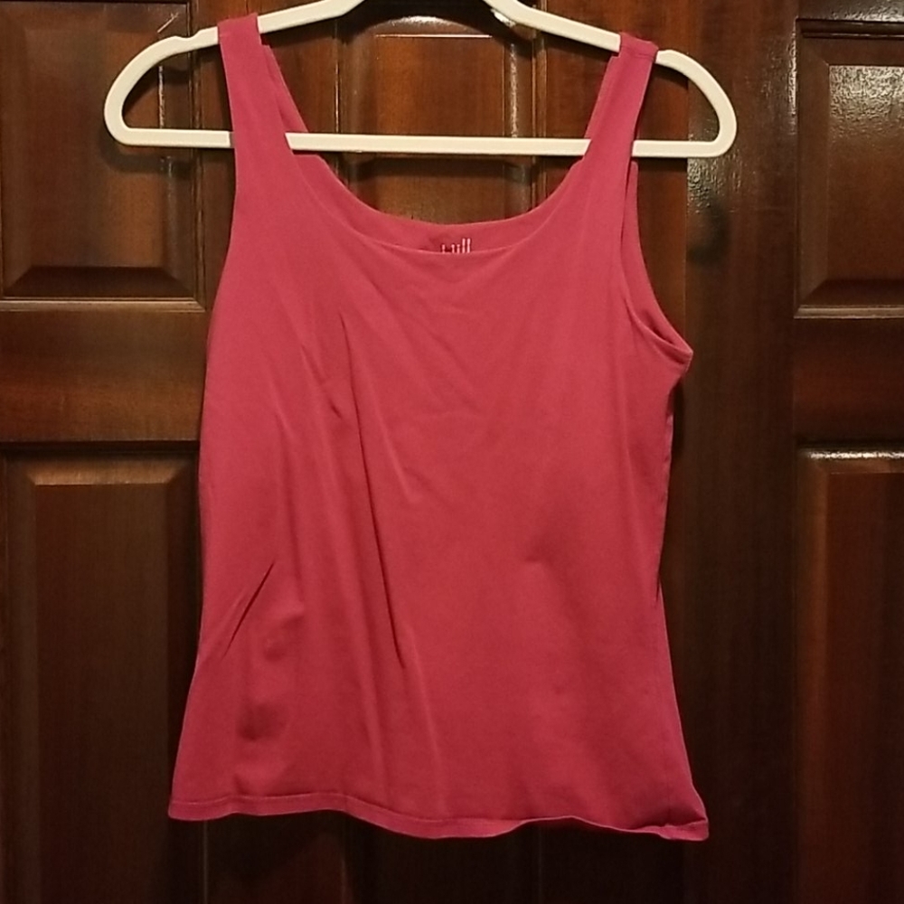 J. Jill shelf bra tank fushcha color